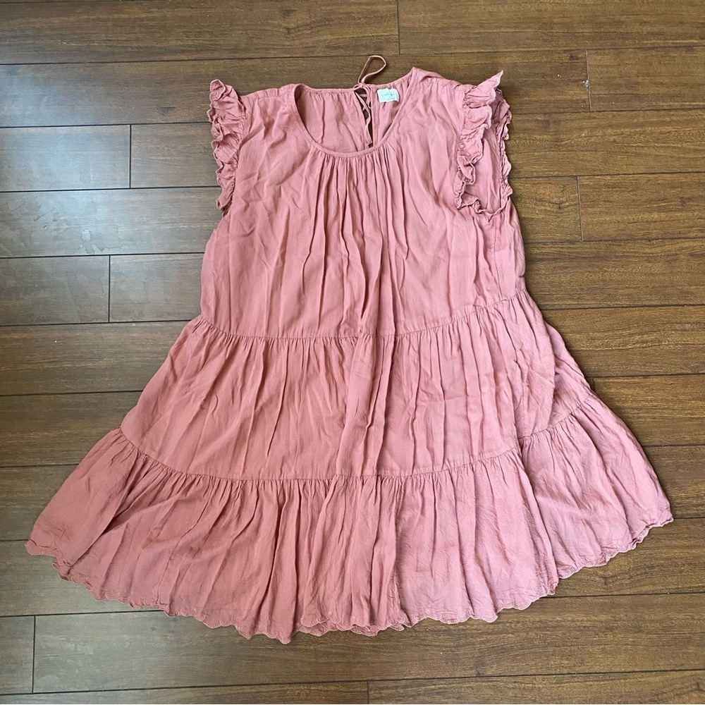 Aritzia | Wilfred Sidonie Flutter
Sleeve Lined Tiered Baby Doll Dress Medium - Picture 4 of 12